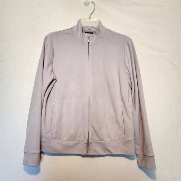 NY & Company Purple Zip-up Jacket & Wide-leg Sweatpants Tracksuit Set Size M - Picture 2 of 16